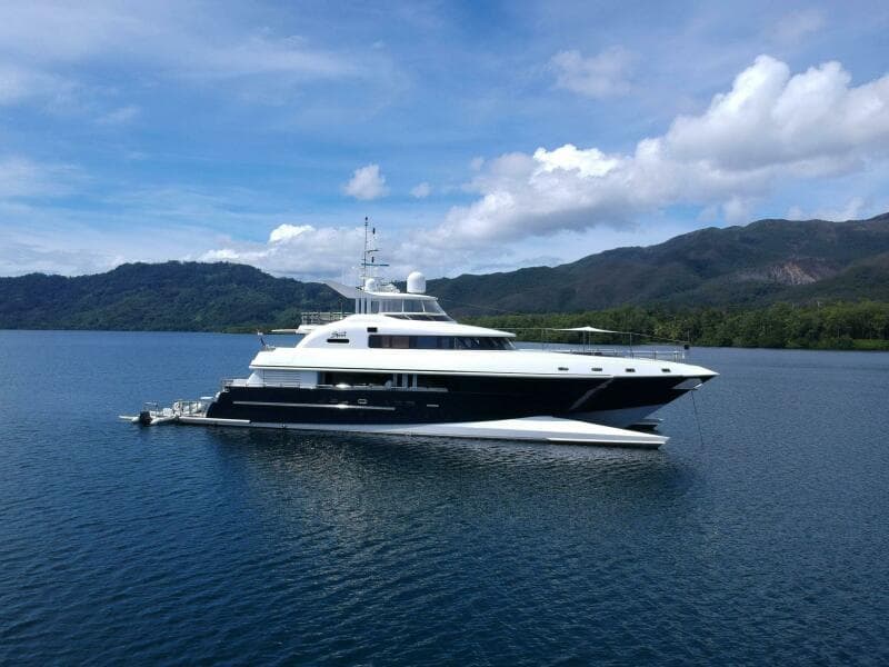 Super Power Catamaran Over 80 feet | Spirit 115' Wave Piercing Power Catamaran For Sale 