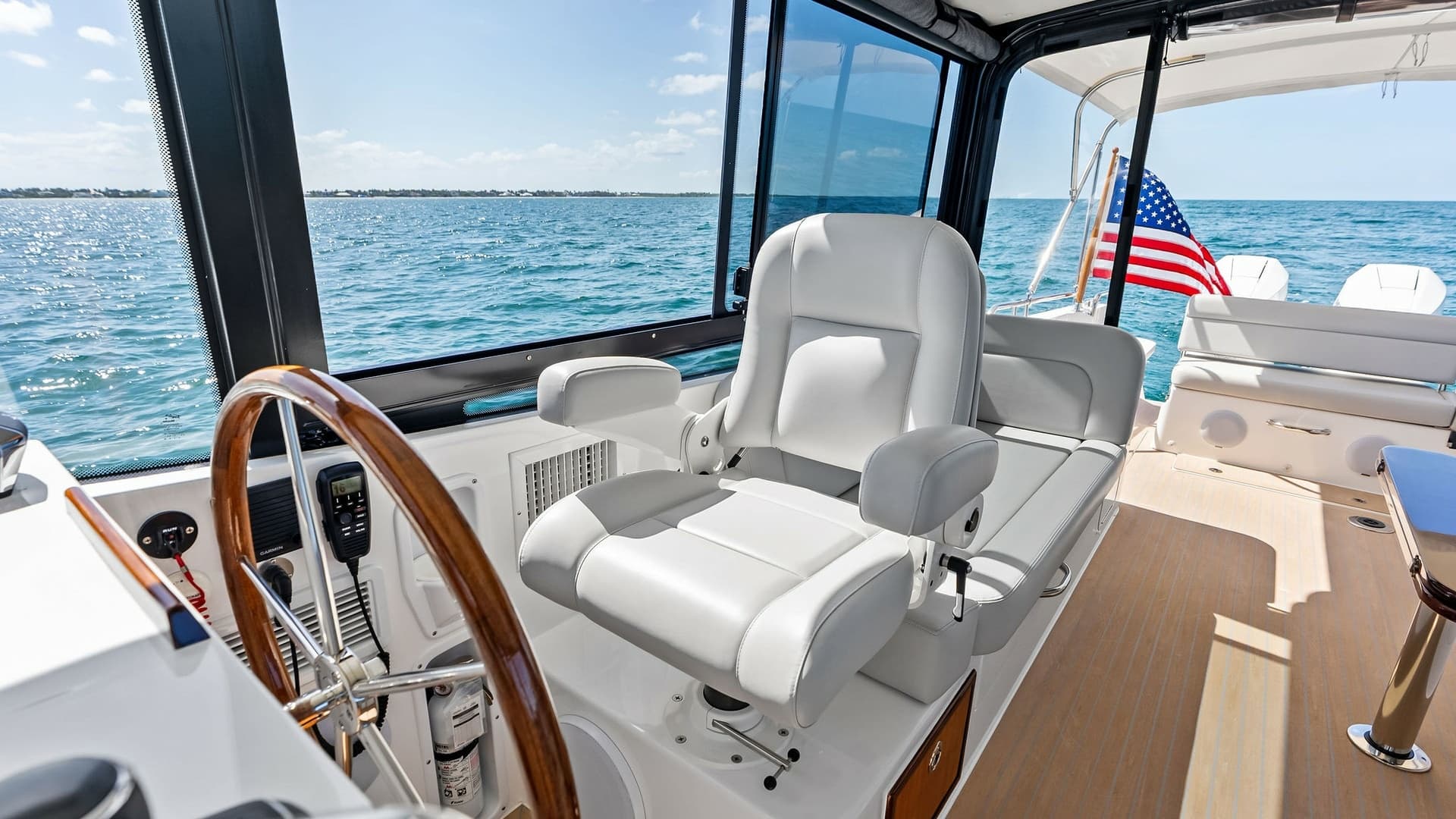 Helm Station with Ocean View