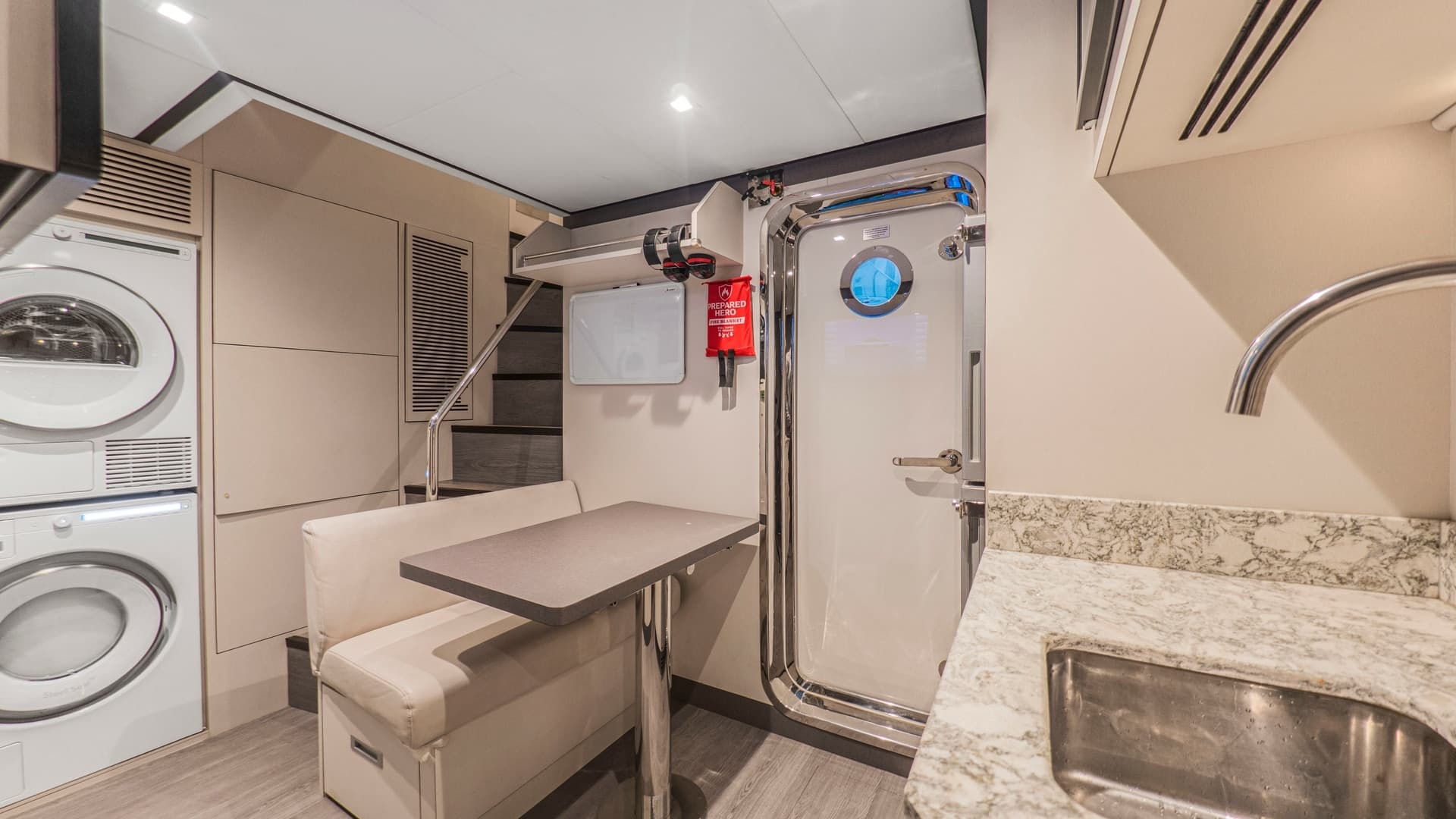 Crew Quarters with Galley and Laundry