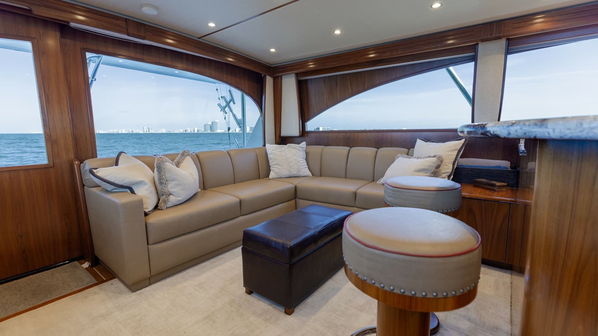 Spacious Salon with Panoramic Views