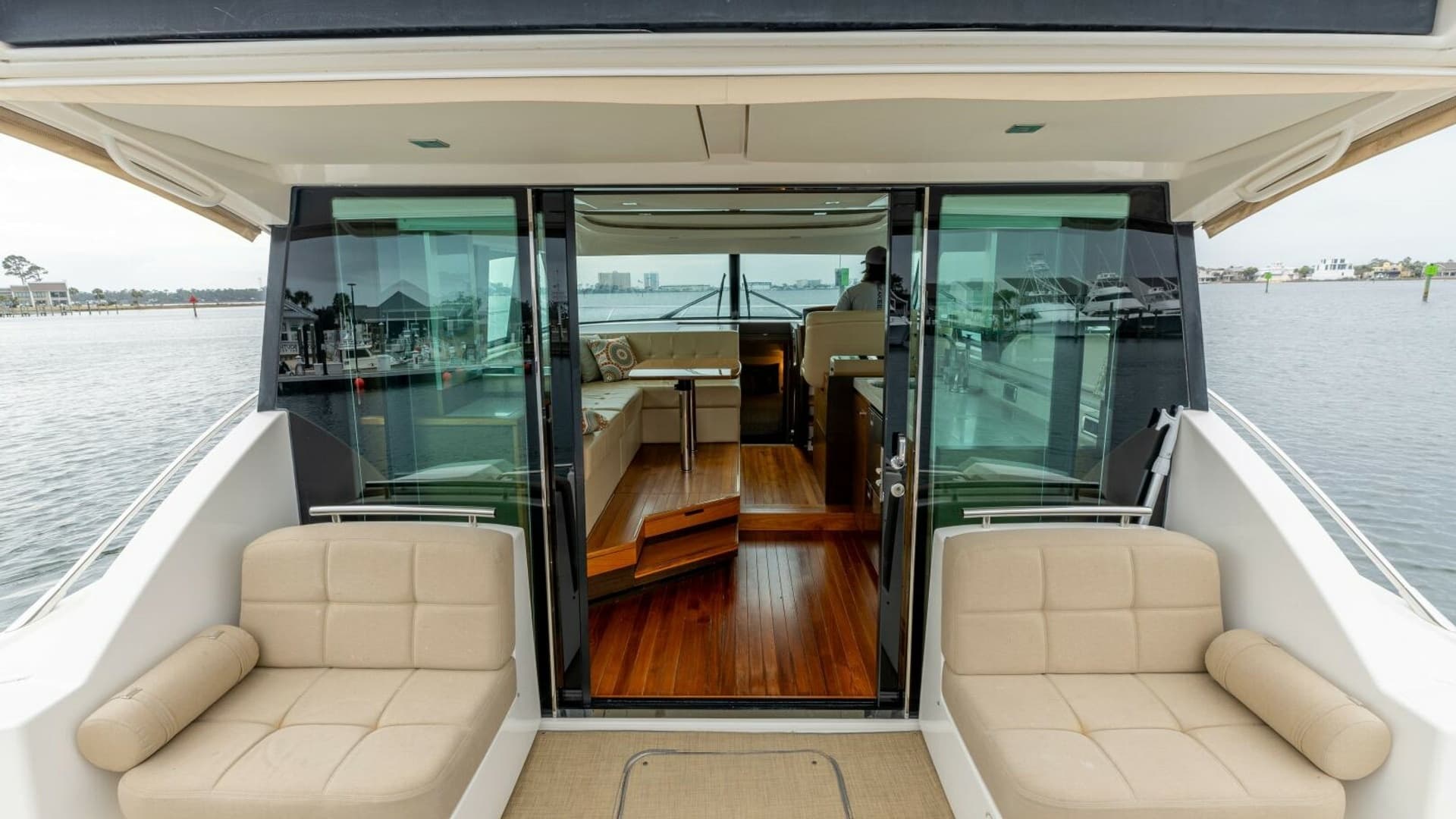 2015 Tiara Yachts 44 Coupe- SILVER LINING- Aft Deck