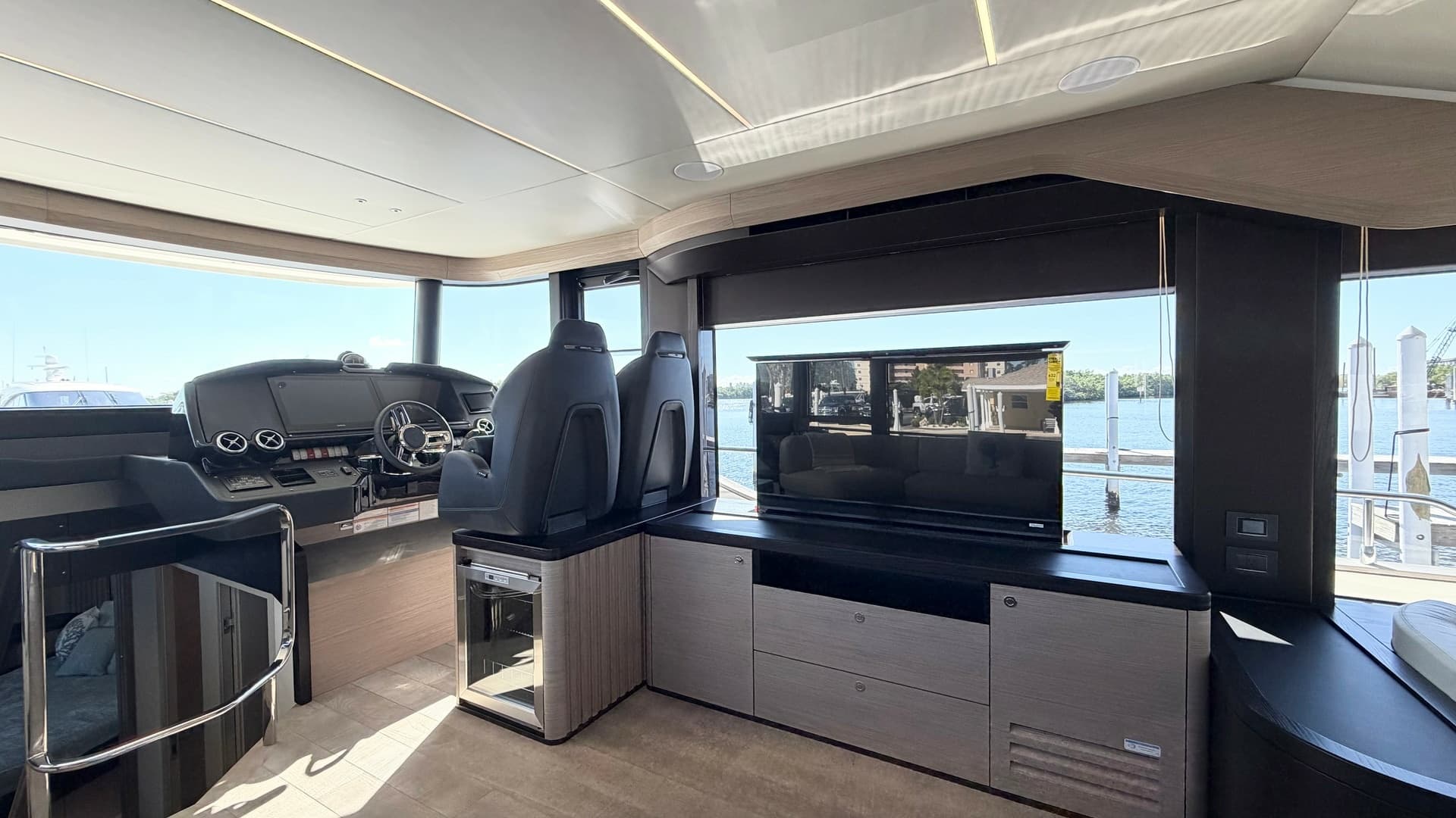 Helm Station and Lounge Area