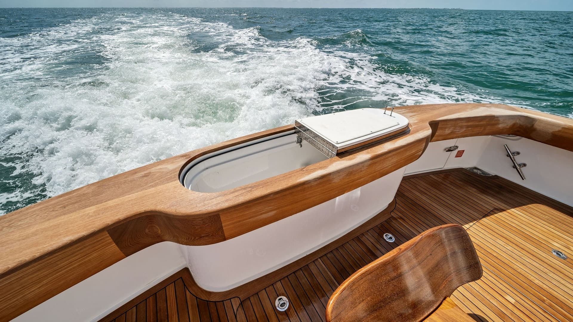 Aft Deck with Teak Flooring