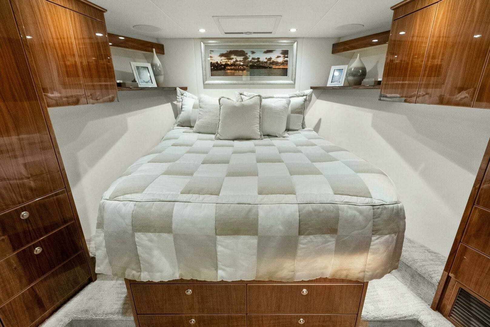 2022 Viking 68 Enclosed Bridge- PIPE DREAM- Forward Stateroom