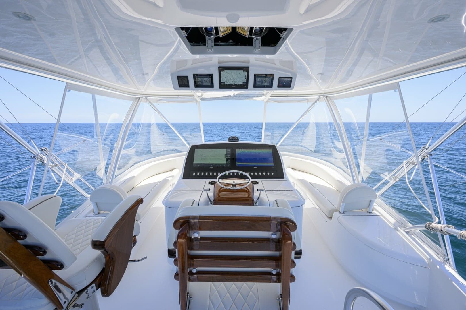 Viking 54 - Dog House - Flybridge - Helm Seats and Electronics