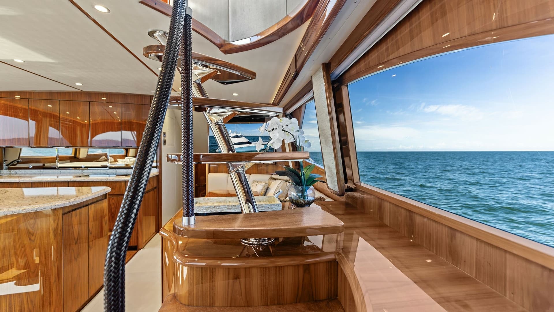 Interior Staircase with Ocean View