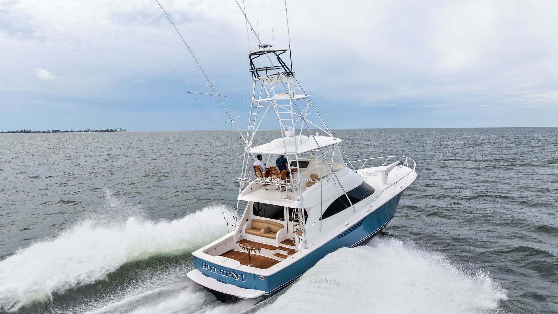 Aerial View of Aft Deck in Motion