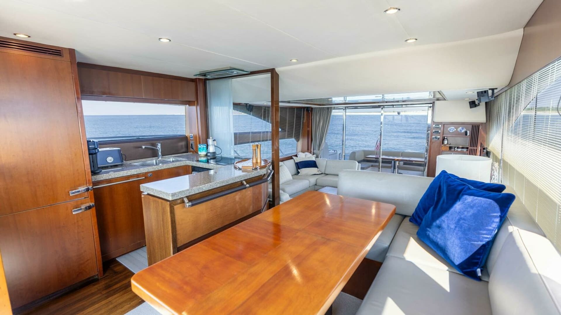 2011 Princess 64 'Harbor Story' - Dinette