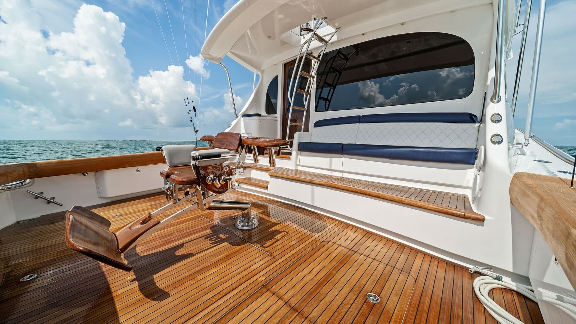 Spacious Teak Cockpit Area