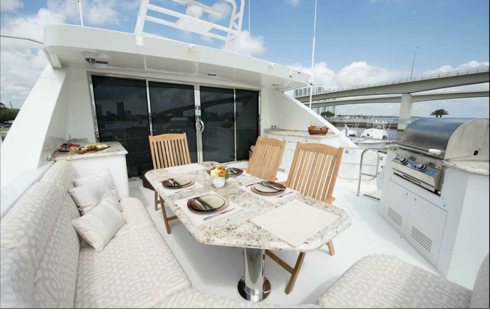 Cheoy Lee 95 FOOTLOOSE - Skybridge Aft