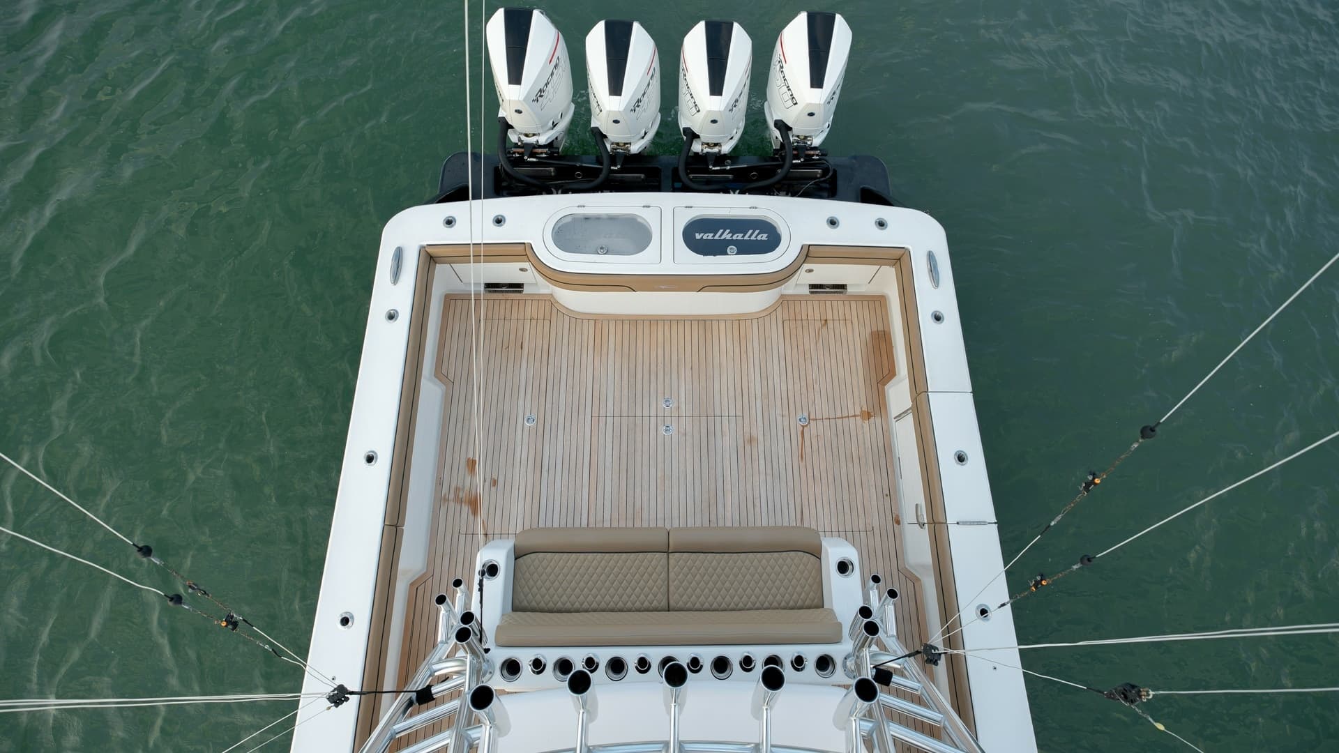 Spacious Aft Deck with Quad Engines