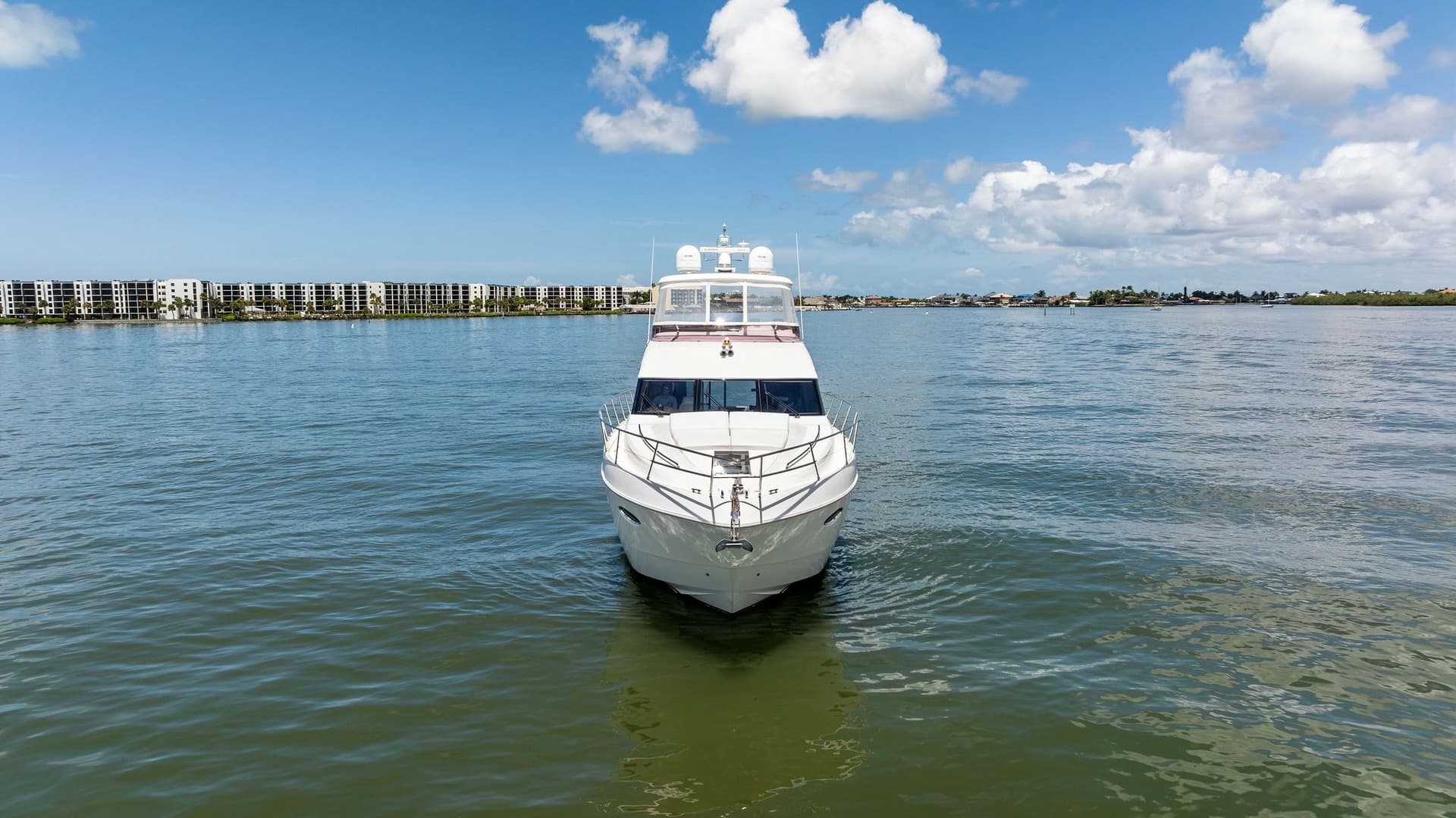 Bow View Underway on Water