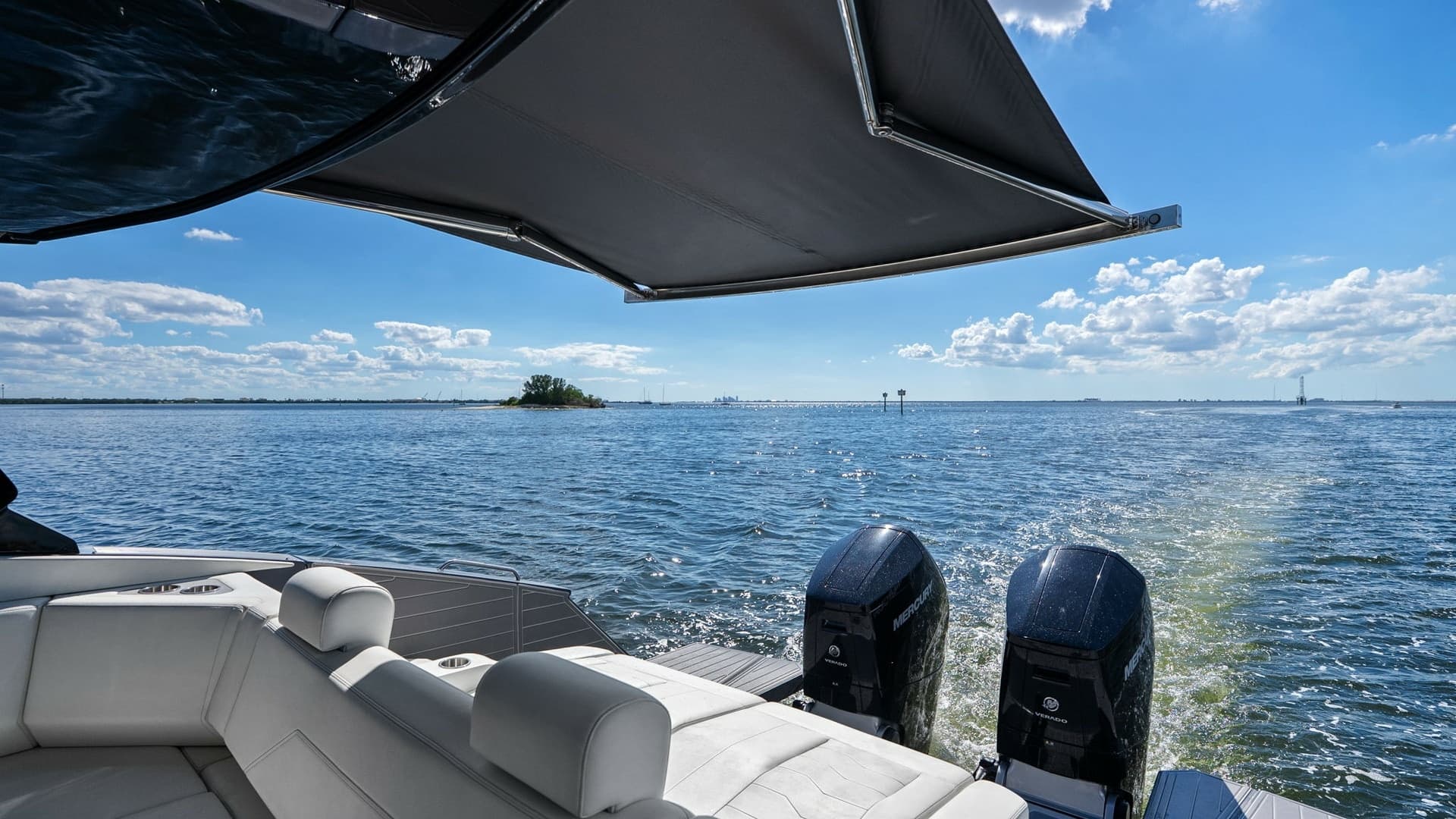 Aft Deck with Twin Outboards
