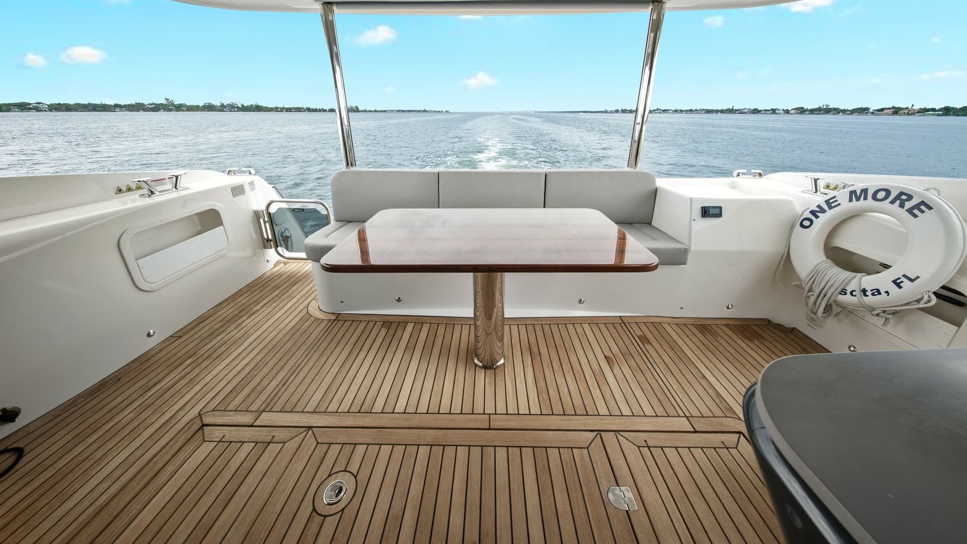Aft Deck with Teak Flooring
