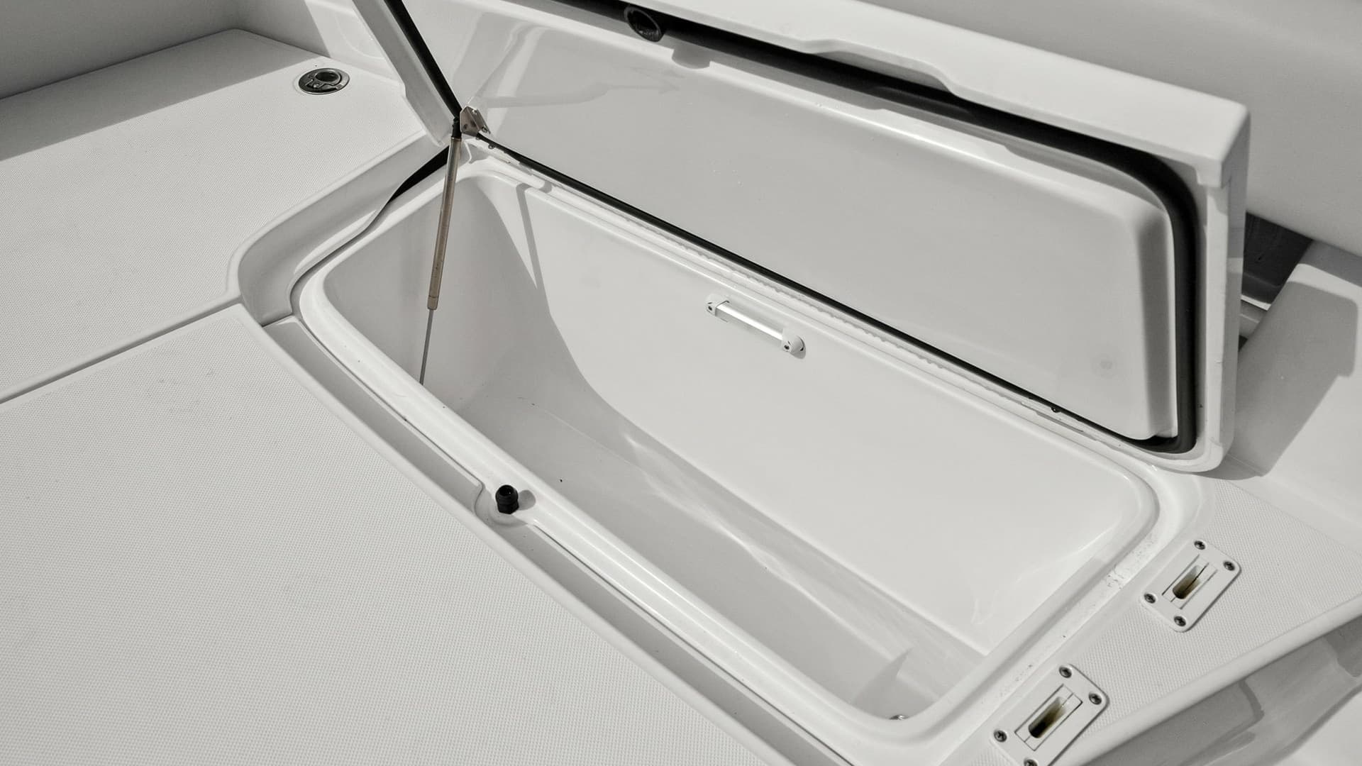 Spacious Deck Storage Compartment