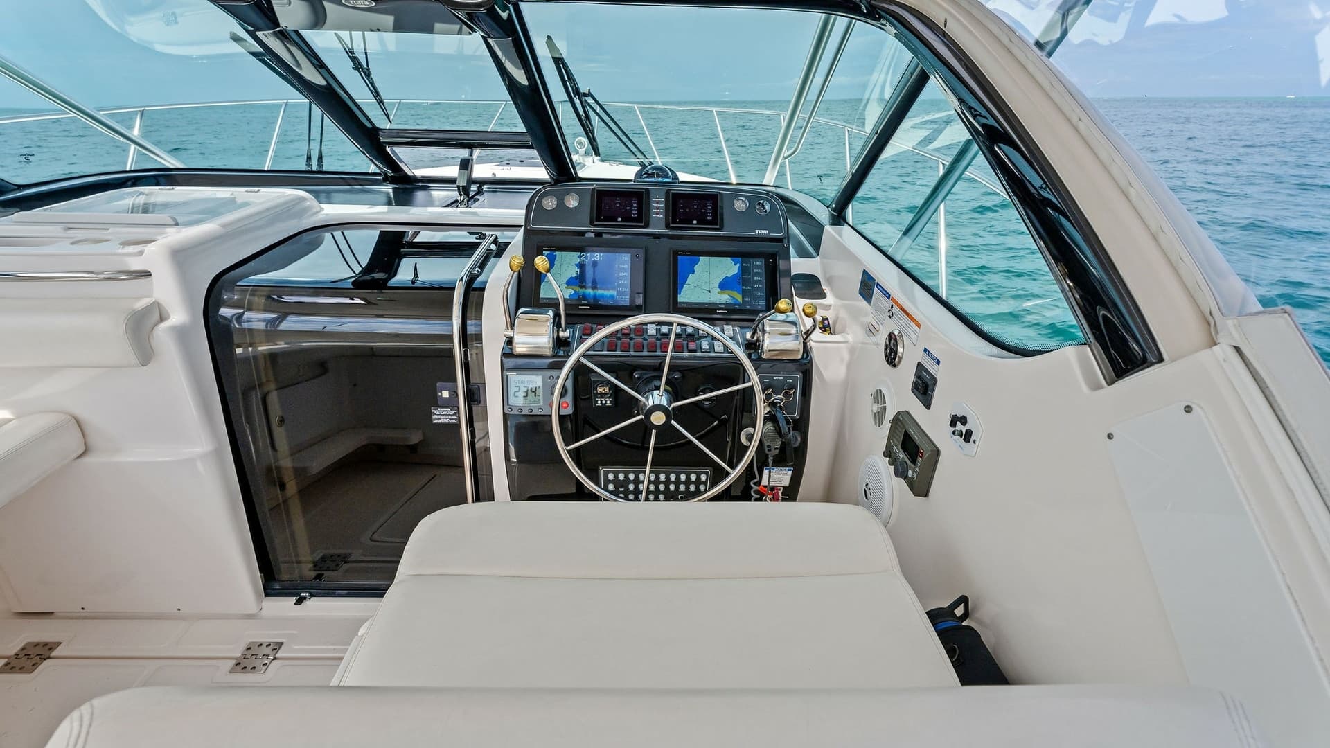 Helm Station with Navigation Displays