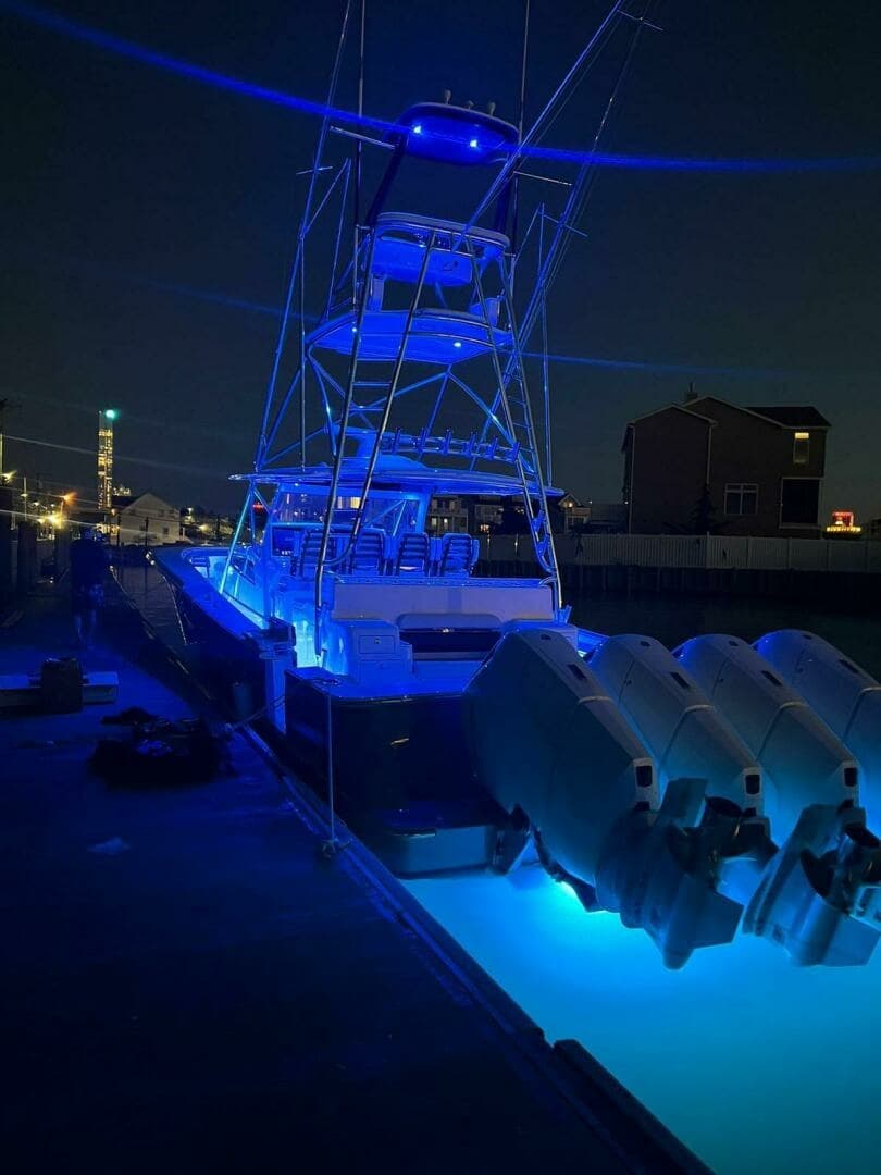 2024 Valhalla Boatworks V-55 "MAVERICK" - Stern View with Night Lighting