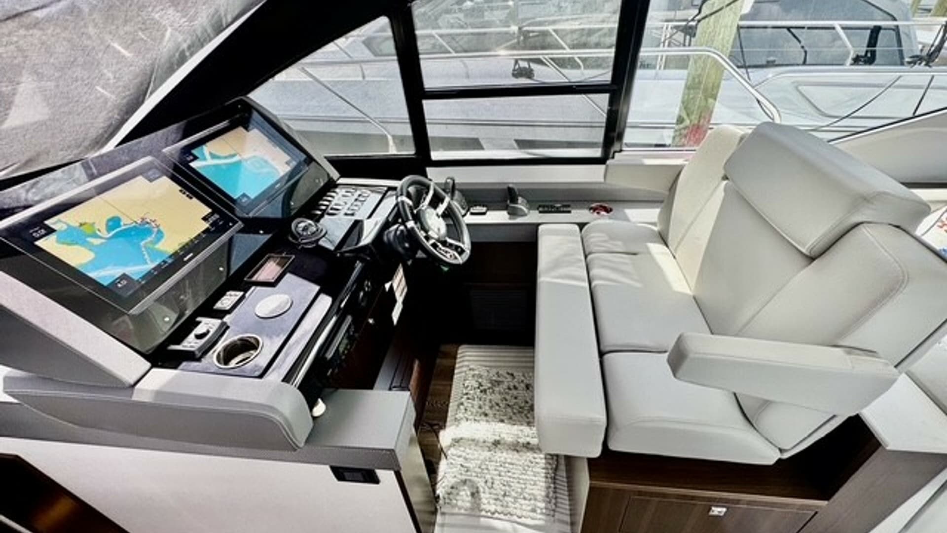 Helm Station with Dual Displays