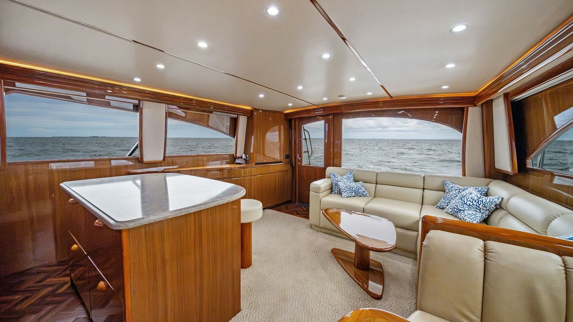 Spacious Salon with Ocean Views