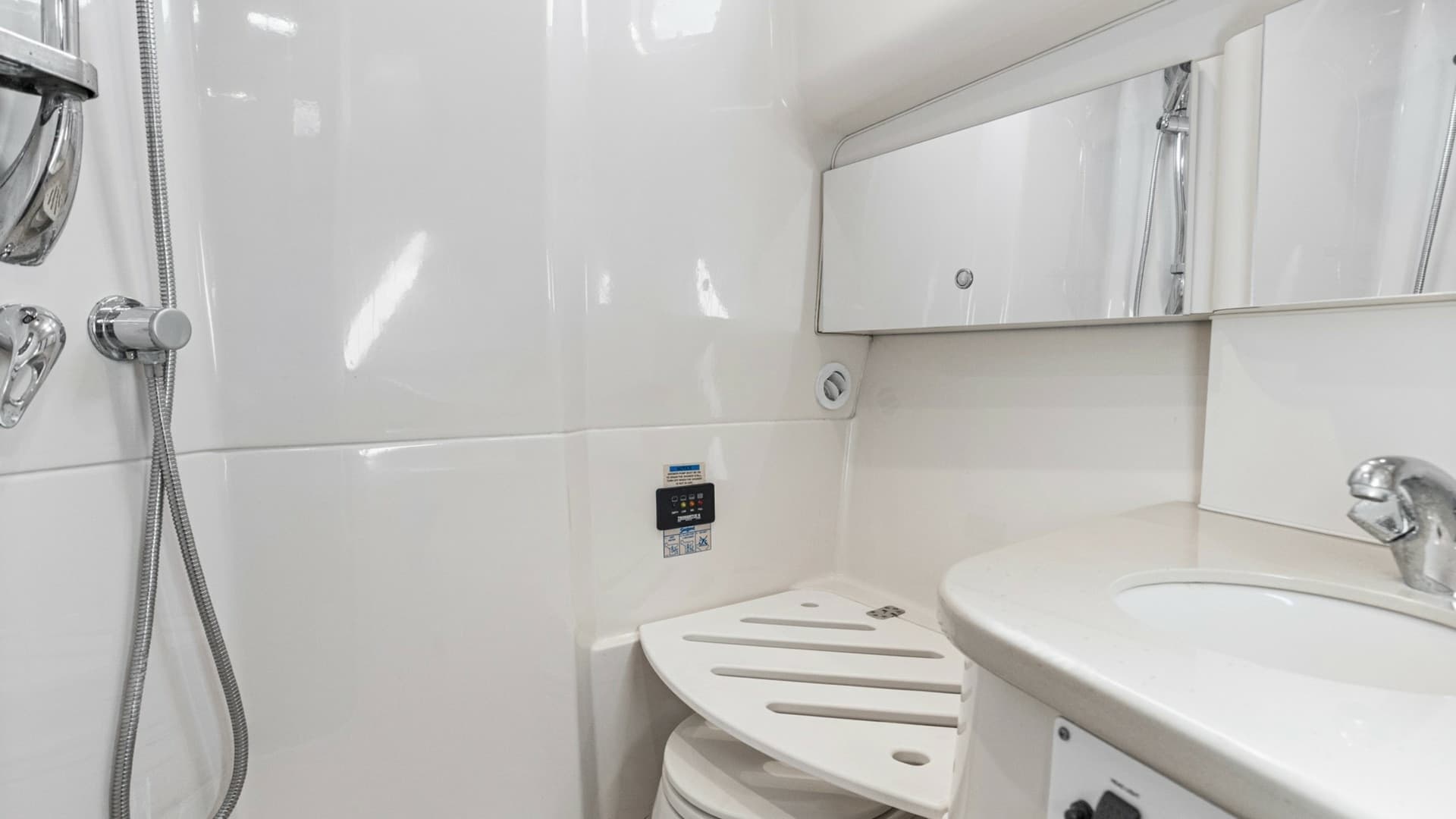 Modern Yacht Bathroom with Shower