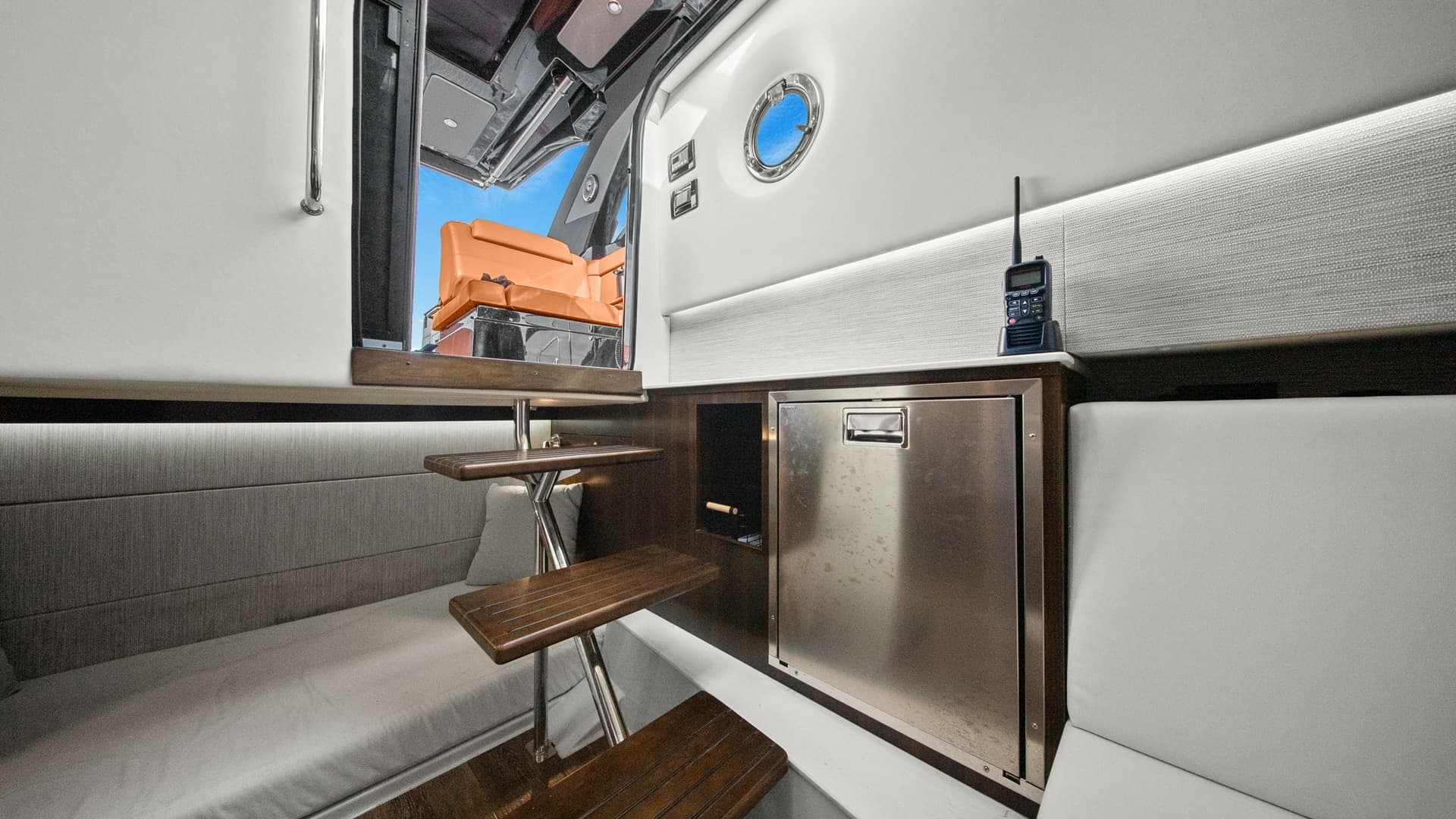 Lower Cabin with Compact Galley
