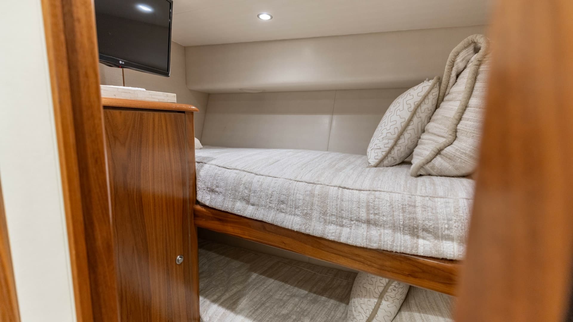 Cozy Twin Bunk Cabin View
