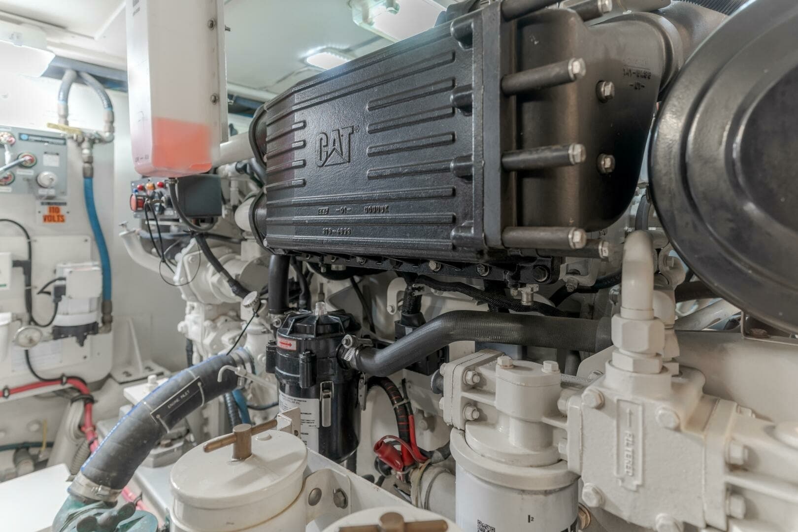 Engine Room with CAT Engine
