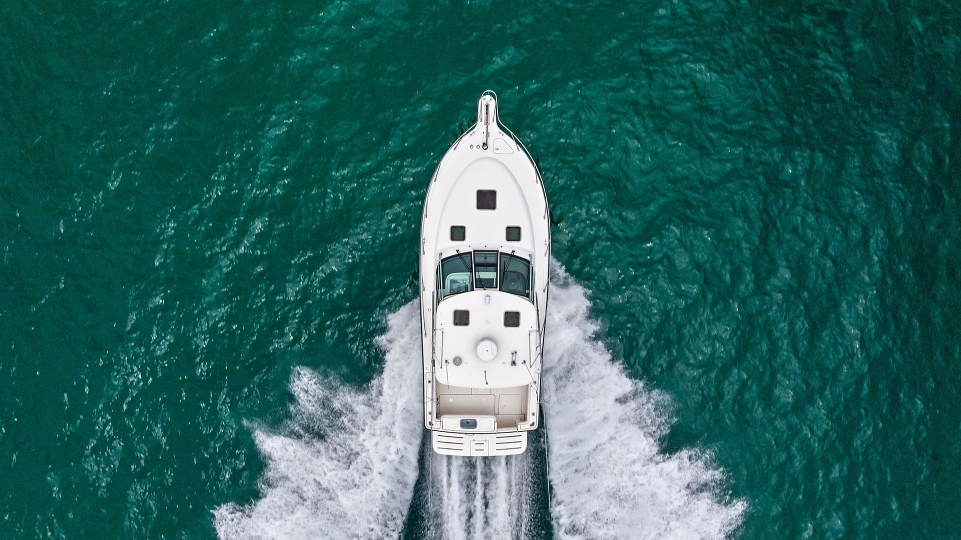 Aerial View of Bow Underway
