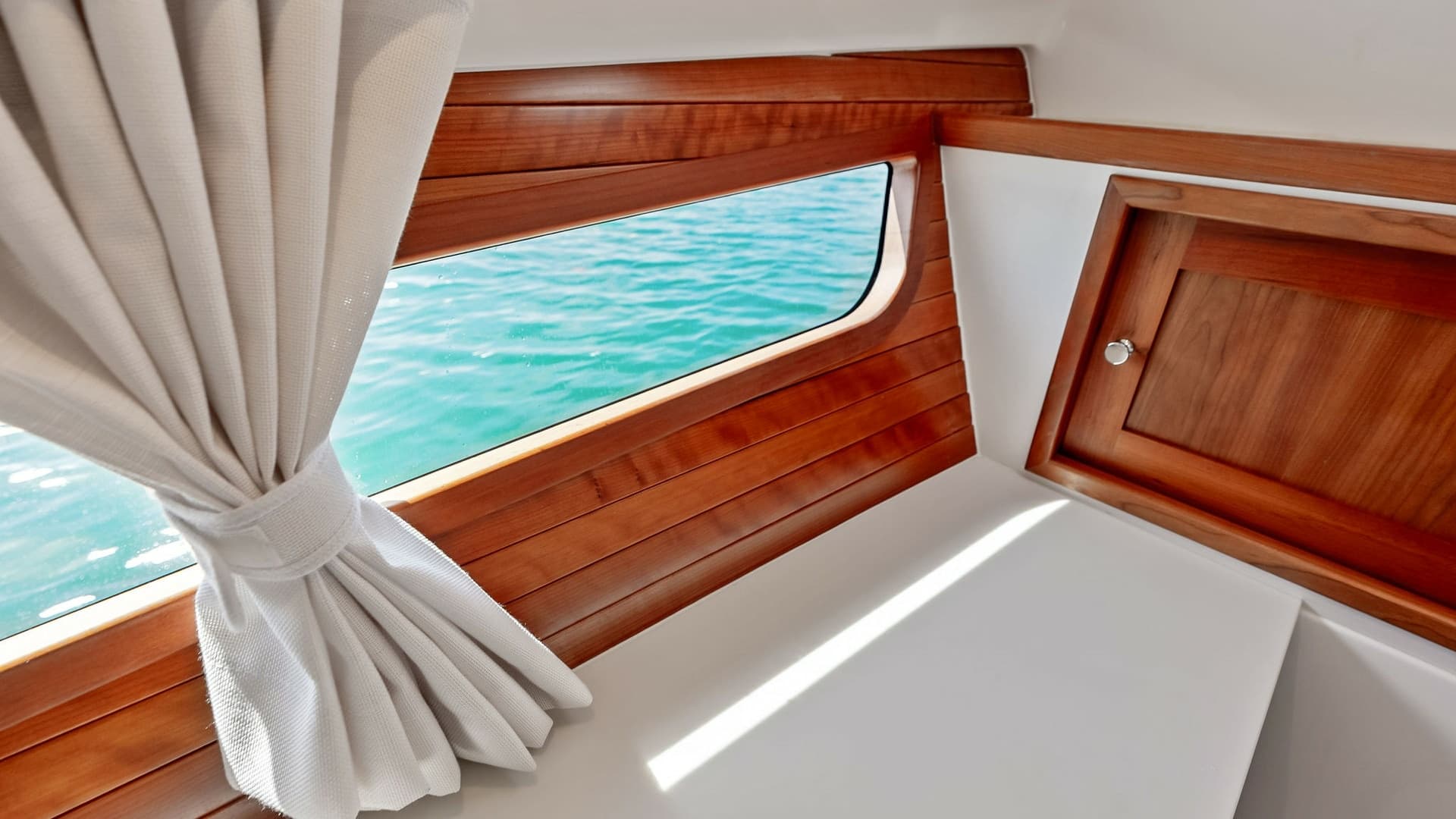 Starboard Cabin Window and Storage