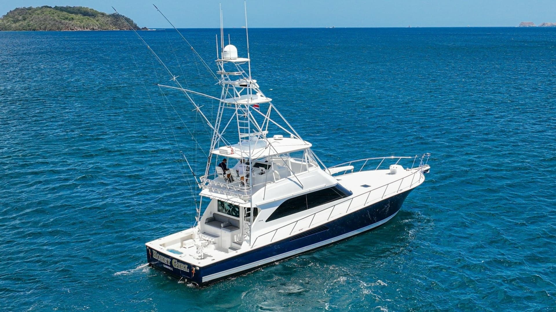 Aerial View of Fishing Yacht