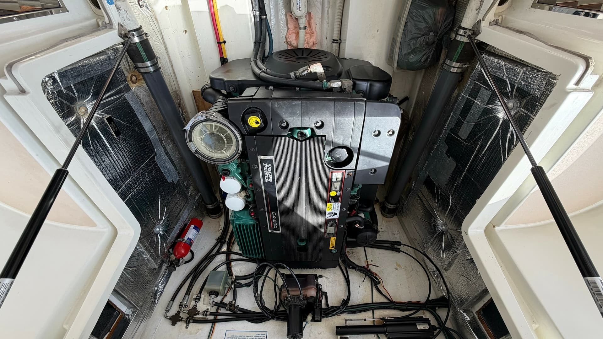 Engine Compartment with Volvo Penta Engine