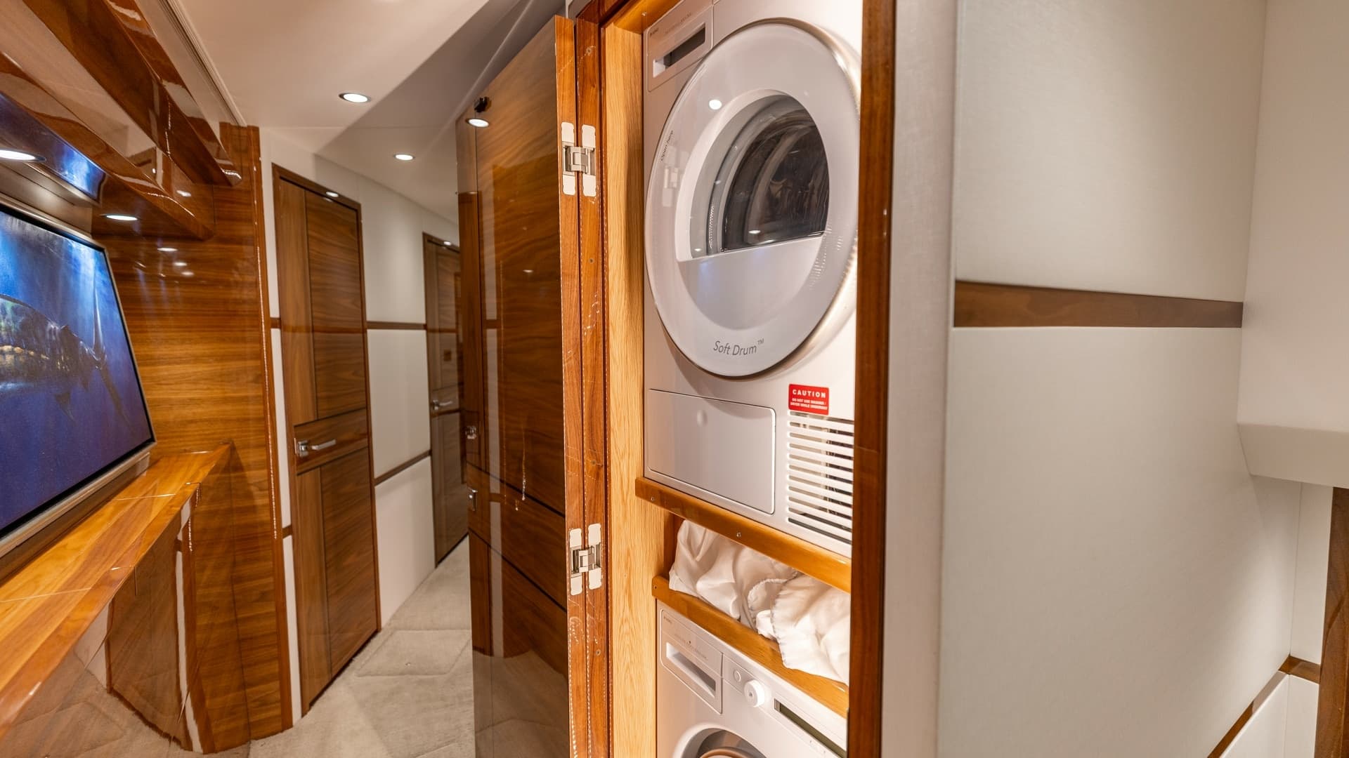 Hallway with Laundry Station