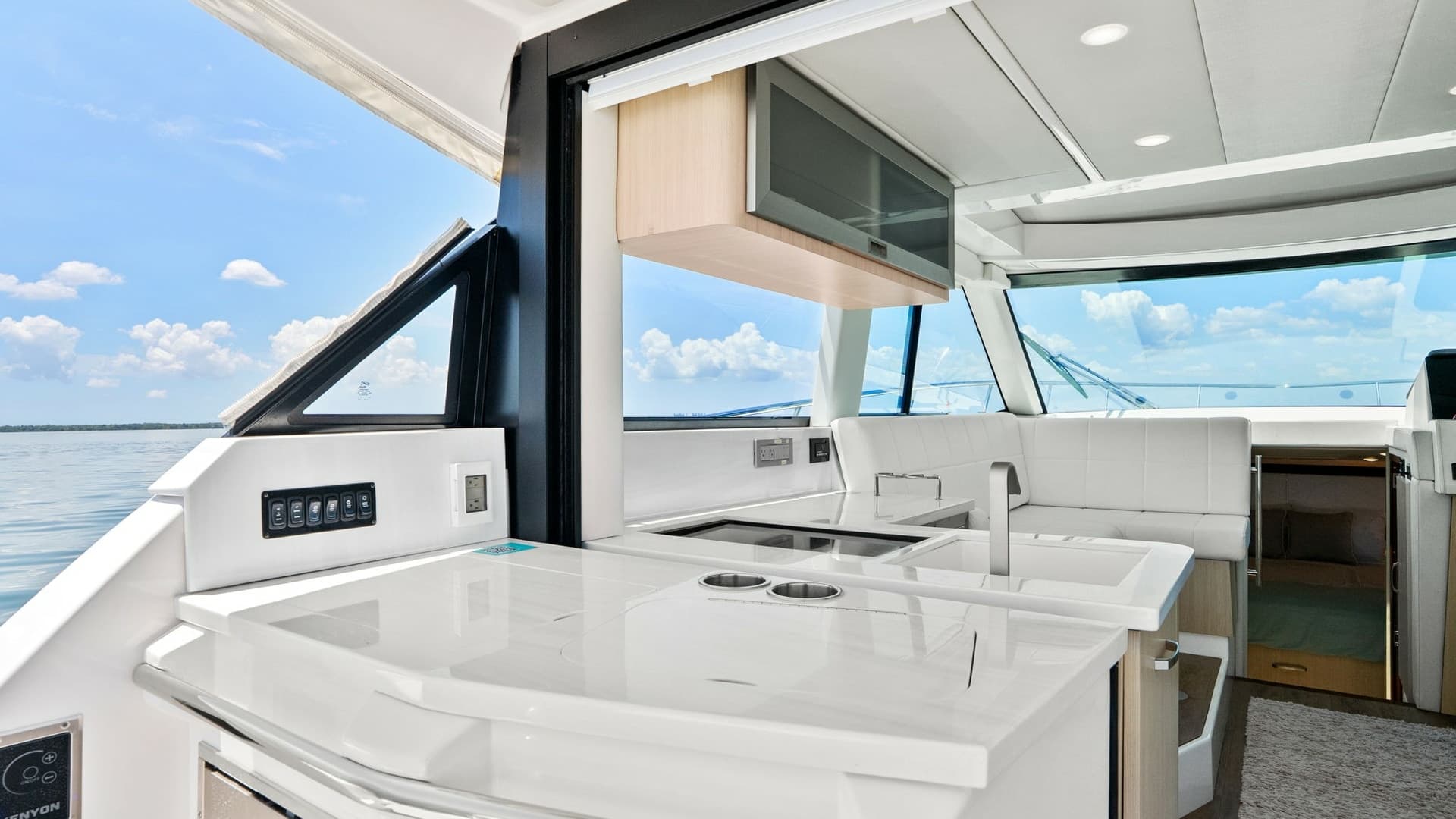 Sleek Upper Deck Galley