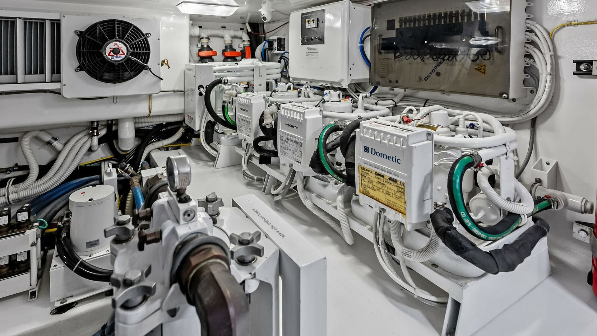 Engine Room with Dometic Units