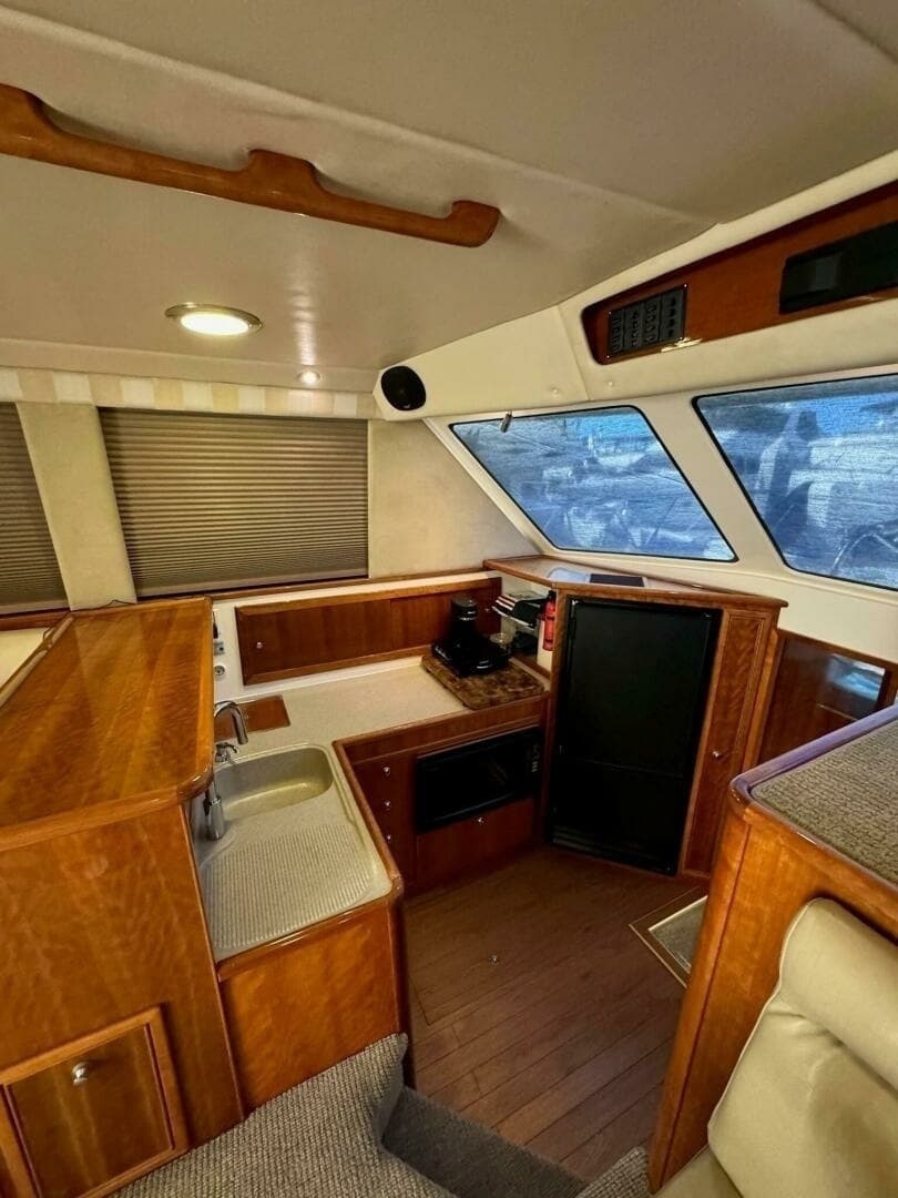 Galley and Helm Area View