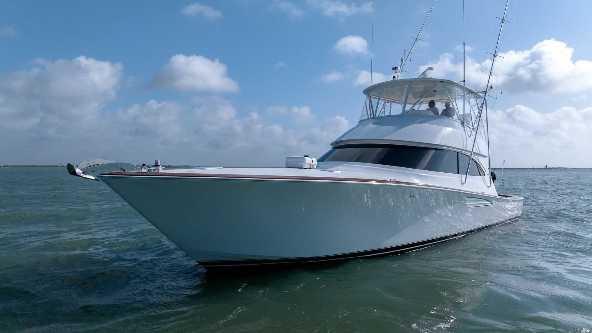 Bow View of Viking 55 Convertible