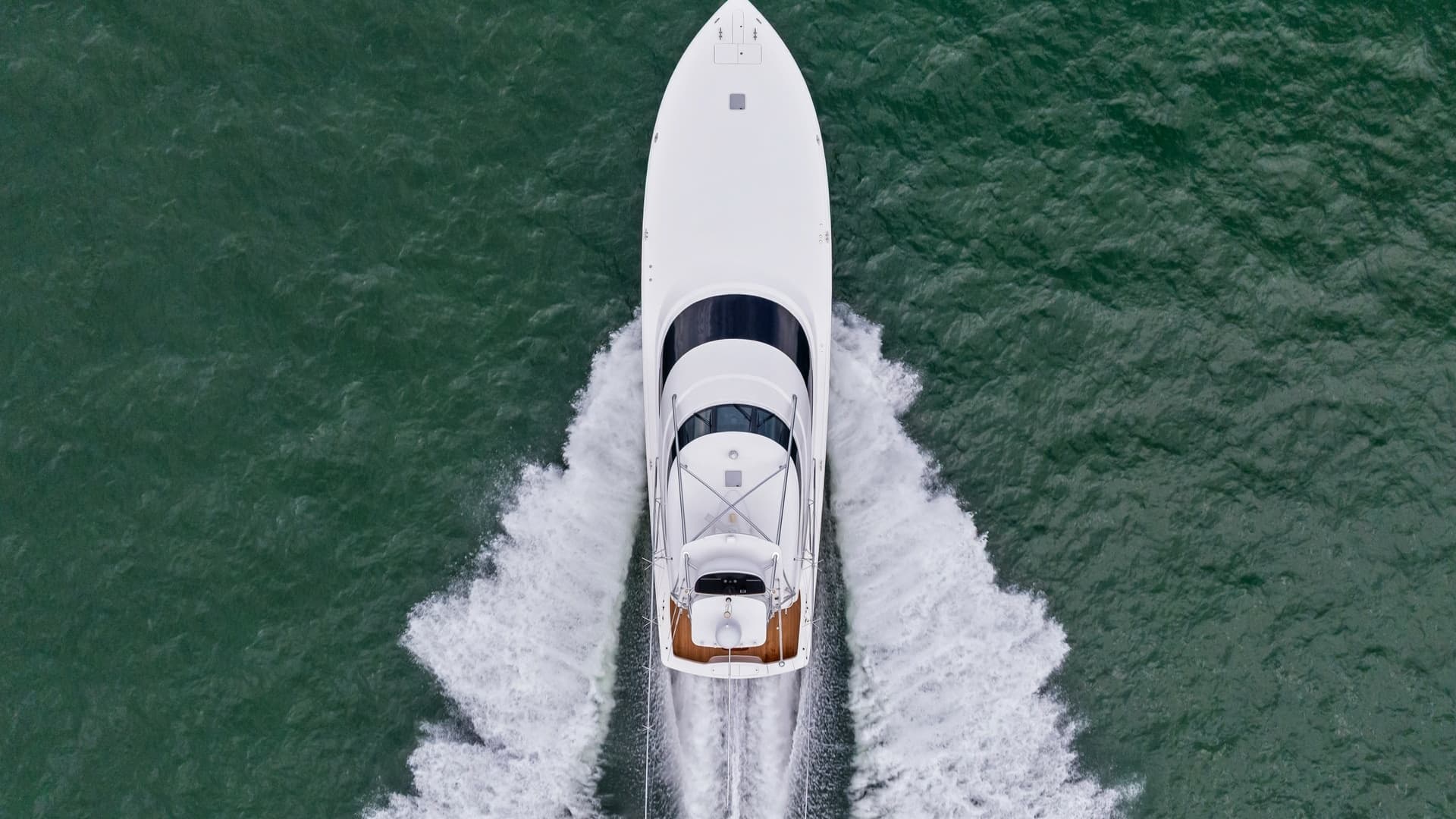 Aerial View of Viking 72 Enclosed Bridge