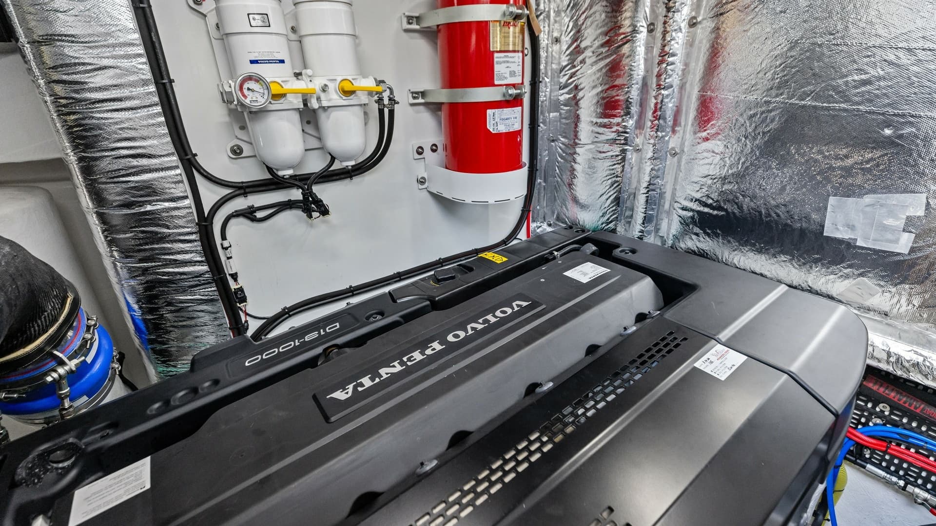 Engine Room with Volvo Penta Engine
