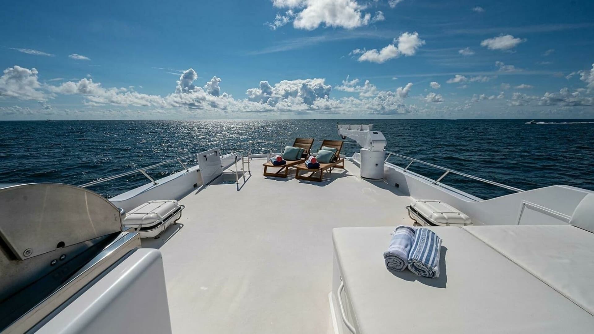Spacious Sun Deck with Loungers