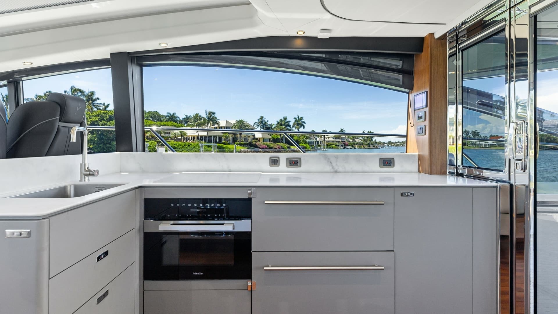 Modern Galley with Scenic Views