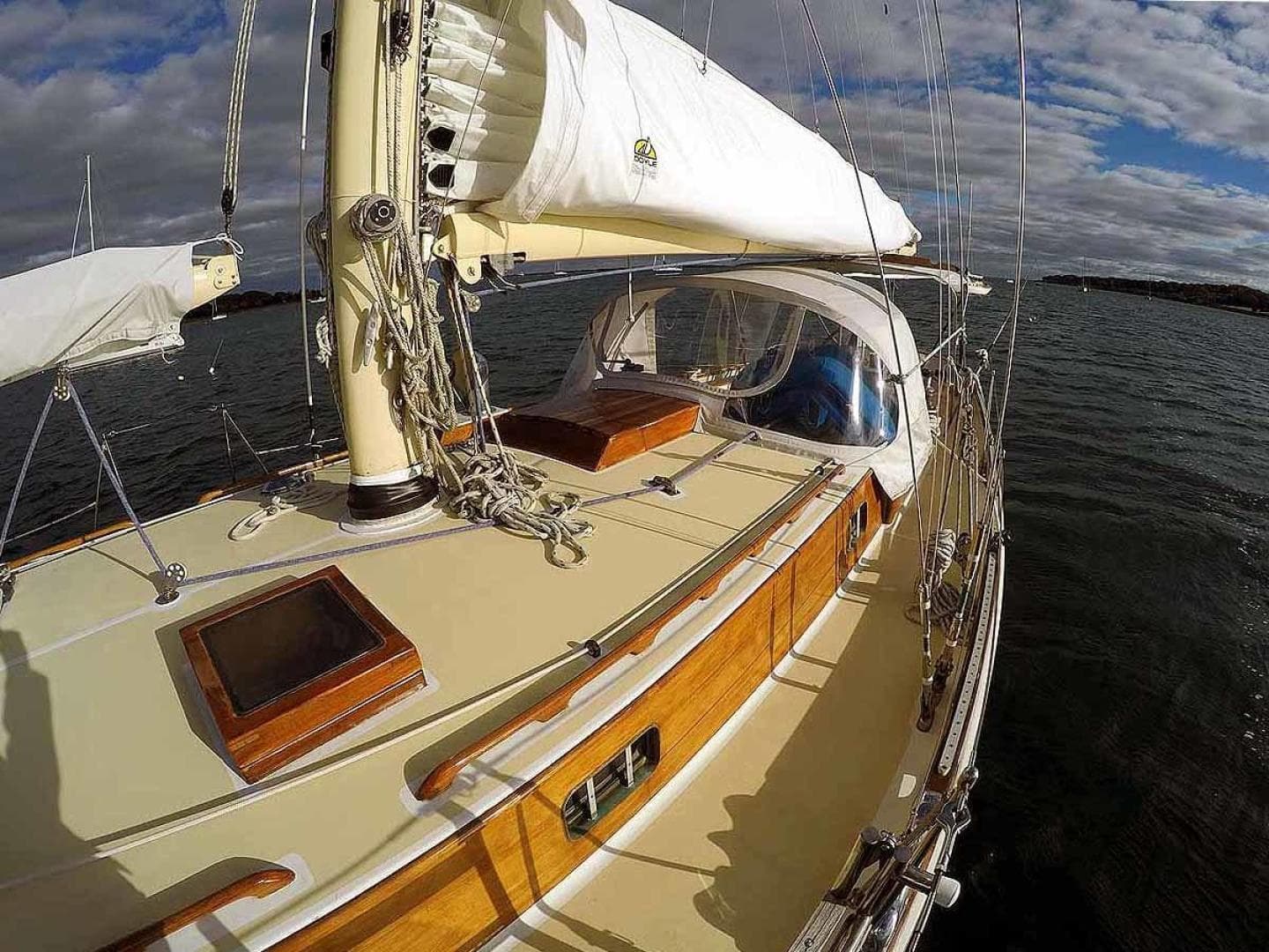 Varnished Cabin Sides