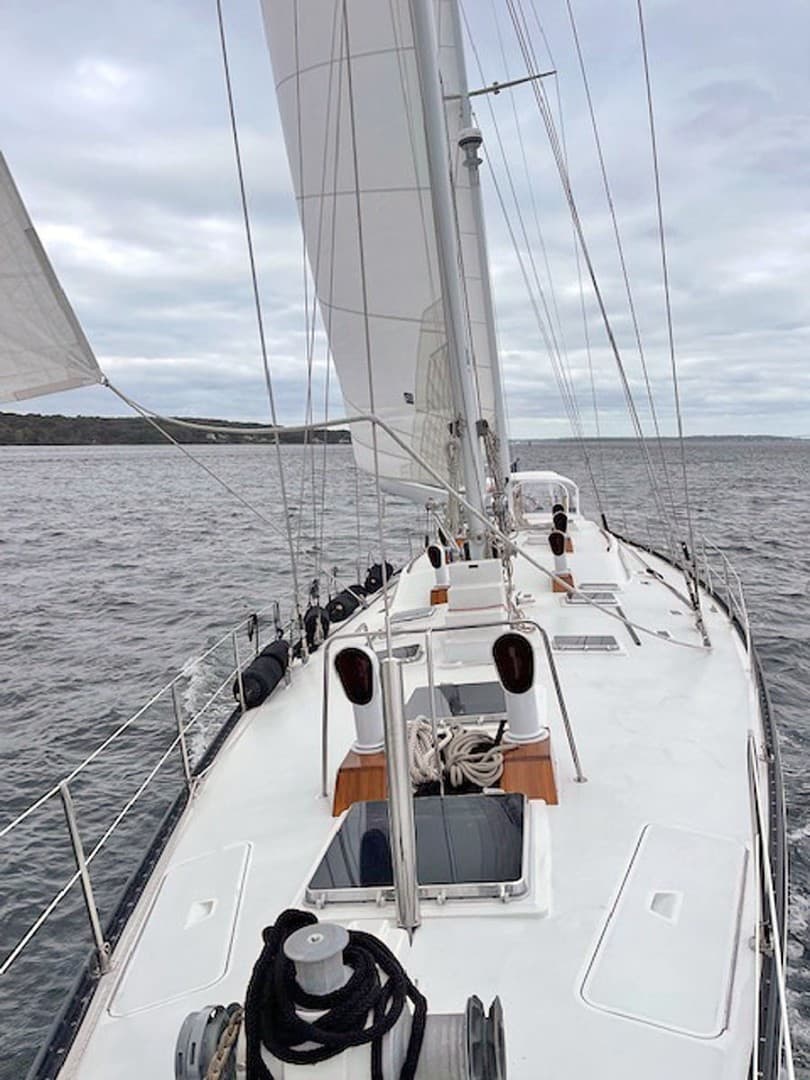 Looking Aft, Under Sail