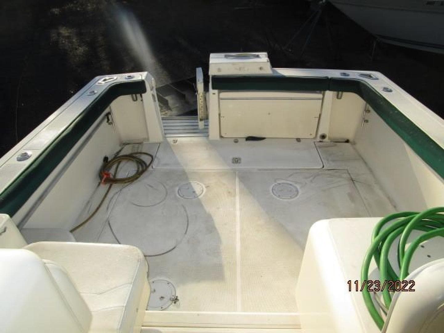 30' Pursuit cockpit aft