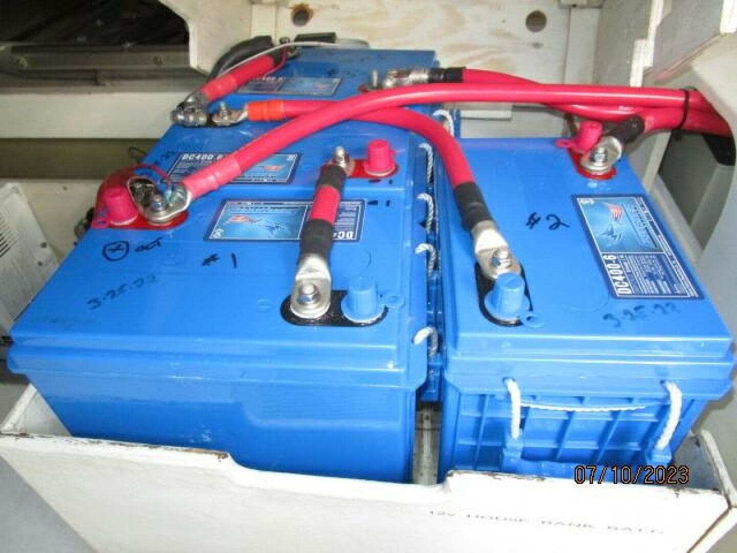 58' West Bay battery bank1