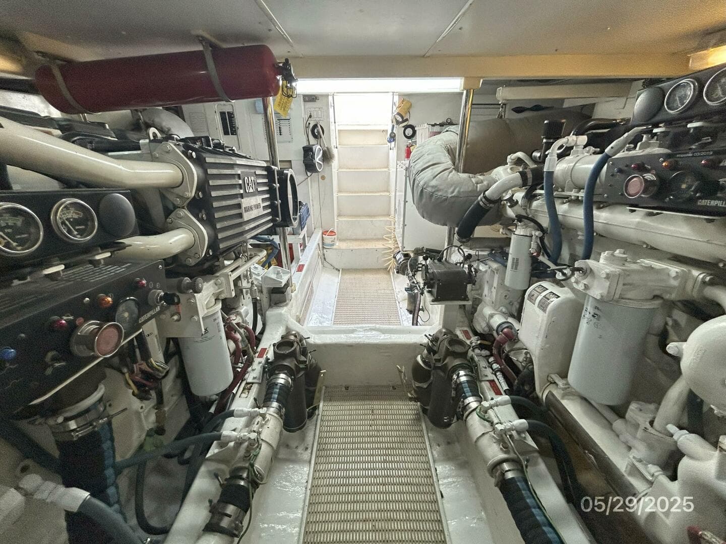 58' West Bay engine room aft