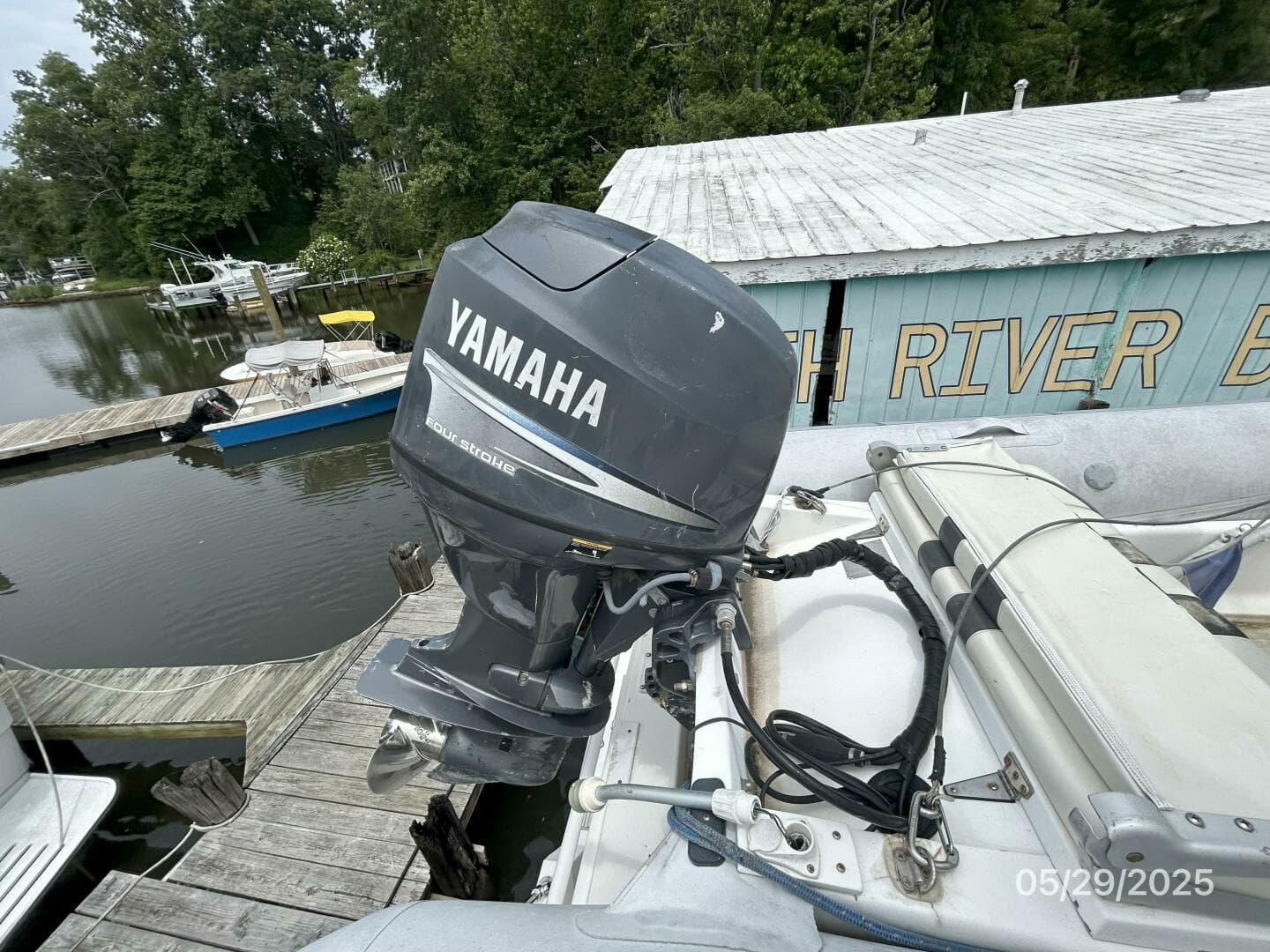 58' West Bay tender outboard