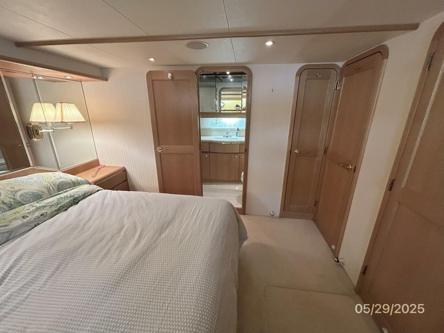 58' West Bay master stateroom port