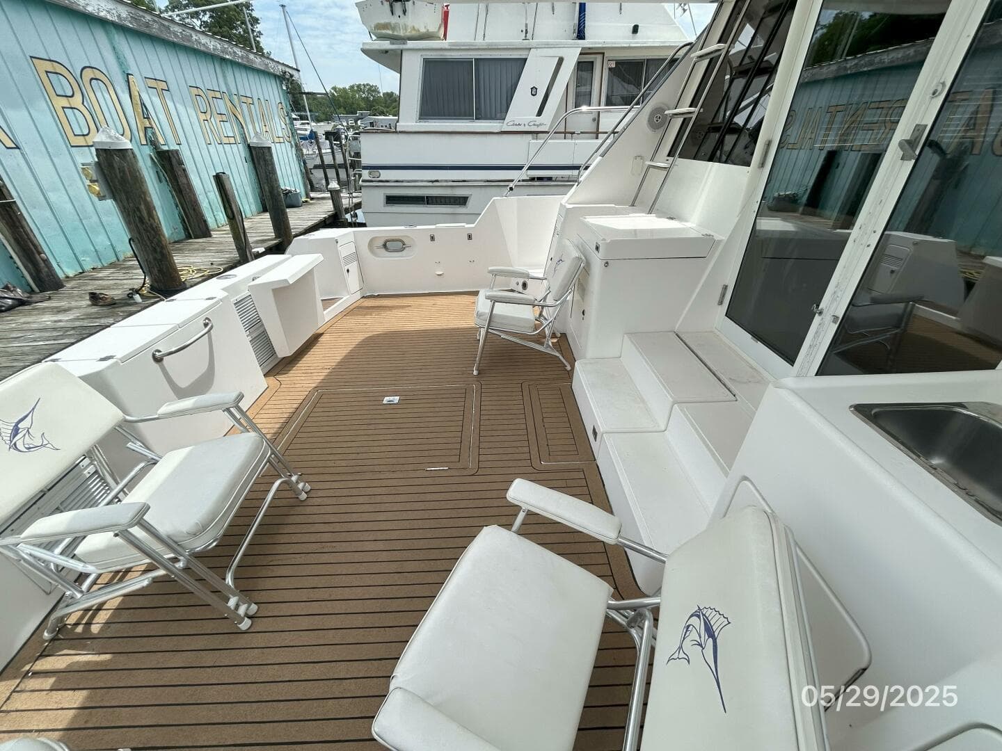 58' West Bay cockpit port