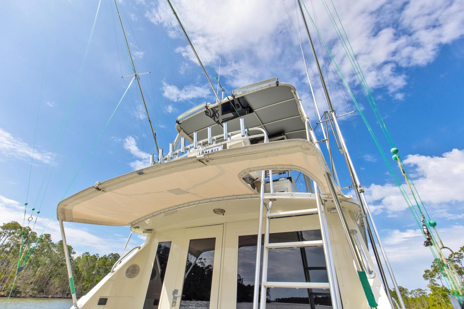1981 Bertram 42 Convertible Balls To The Wall Cockpit Overhang