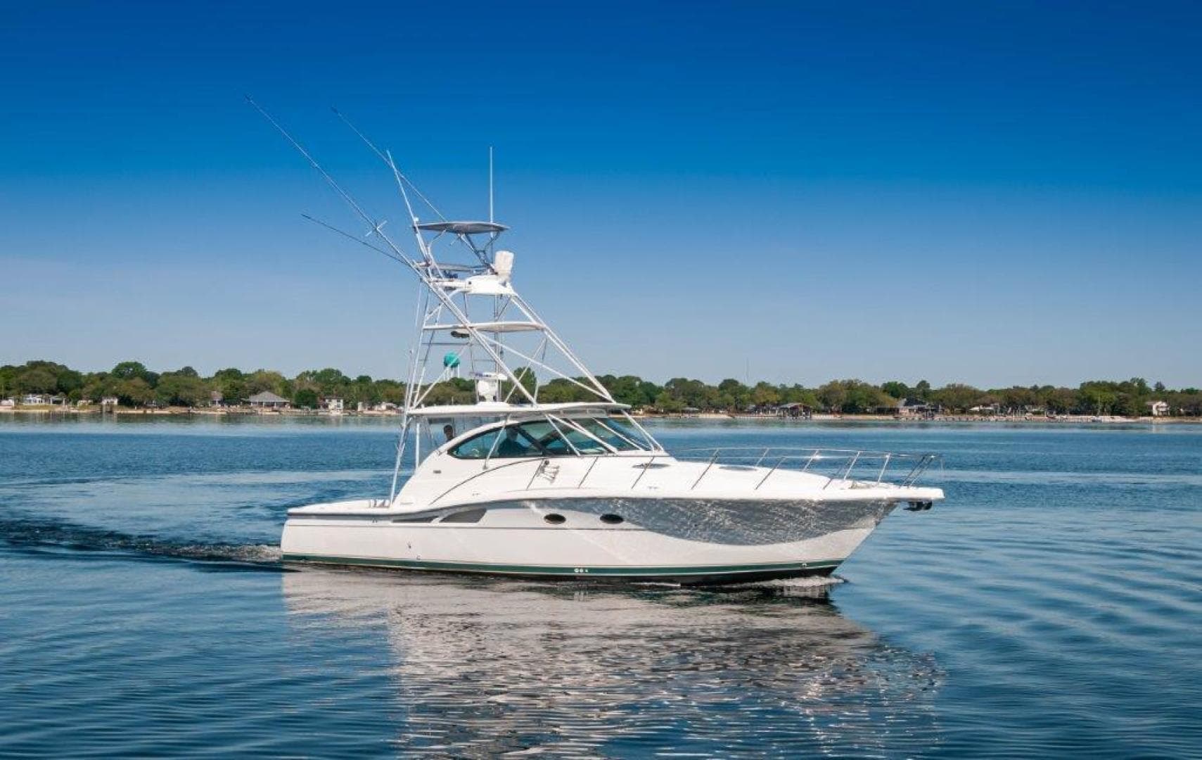 2003 Tiara Yachts 4200 Open  Kingfisher Stbd Profile 2